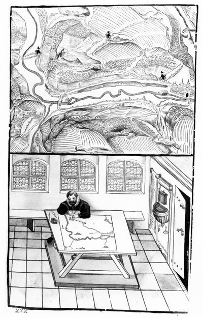 Cartographer at Work by European School
